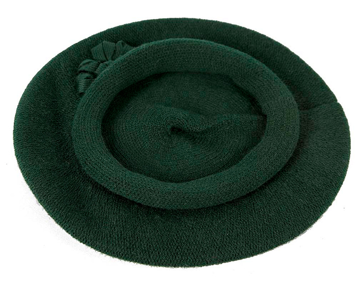 Classic warm green wool beret. Made in Europe - Fascinators.com.au