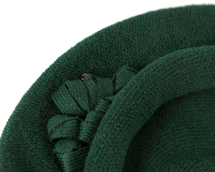 Classic warm green wool beret. Made in Europe - Fascinators.com.au