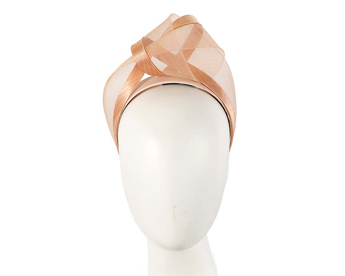 Nude turban headband by Fillies Collection - Fascinators.com.au