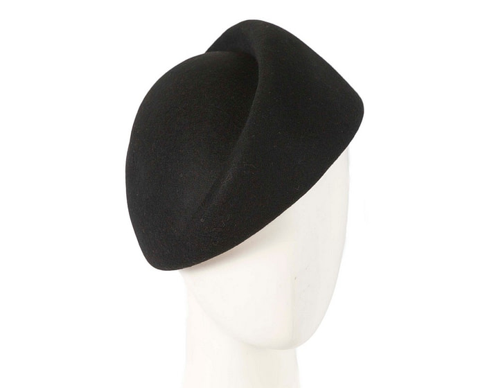 Exclusive black felt ladies winter hat by Max Alexander - Fascinators.com.au