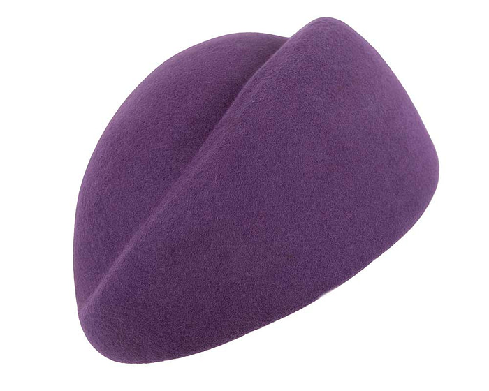 Exclusive purple felt ladies winter hat by Max Alexander - Fascinators.com.au