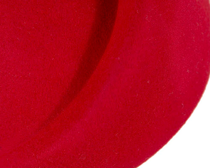 Exclusive red felt ladies winter hat by Max Alexander - Fascinators.com.au