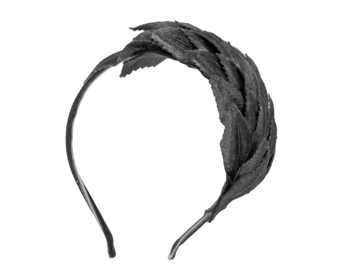Petite black headband fascinator by Max Alexander - Fascinators.com.au