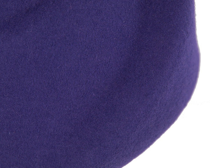 Unique Purple felt hat by Max Alexander - Fascinators.com.au