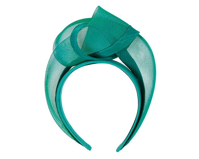 Teal turban headband by Fillies Collection - Fascinators.com.au
