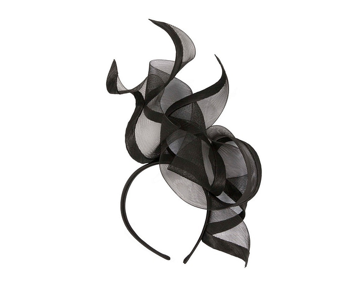 Exclusive tall black fascinator by Fillies Collection - Fascinators.com.au