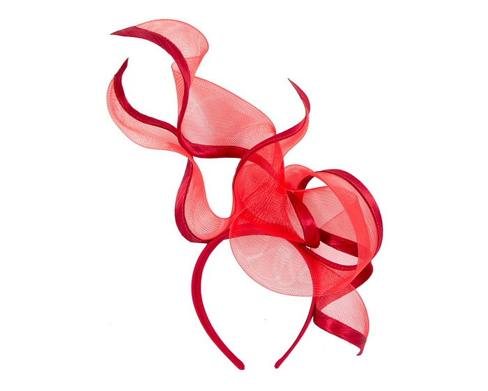 Exclusive tall red fascinator by Fillies Collection - Fascinators.com.au