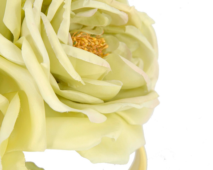 Large lime flower headband by Fillies Collection - Fascinators.com.au