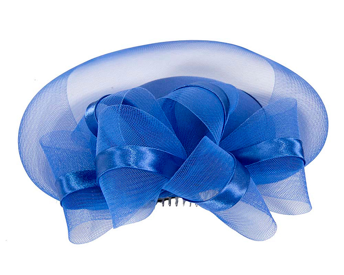Royal blue mother of the bride custom made hat - Fascinators.com.au