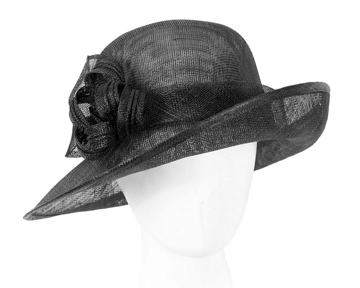 Black cloche fashion hat by Max Alexander - Fascinators.com.au