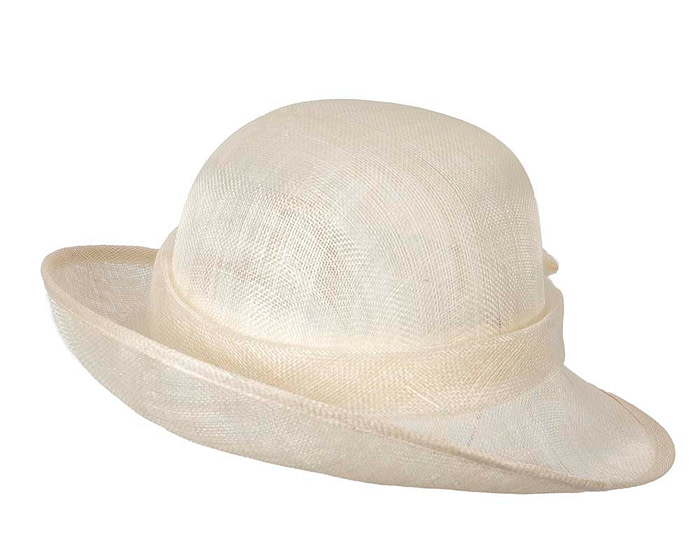 Cream cloche fashion hat by Max Alexander - Fascinators.com.au
