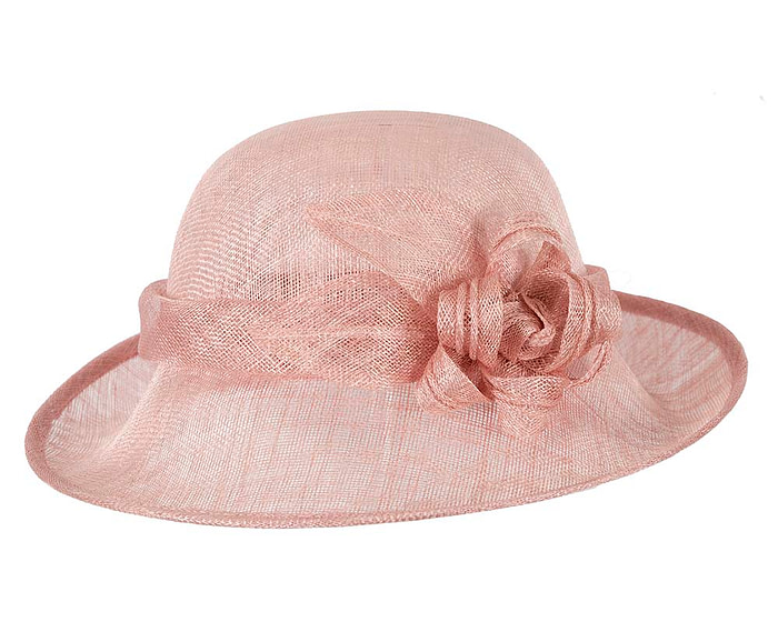 Dusty Pink cloche fashion hat by Max Alexander - Fascinators.com.au