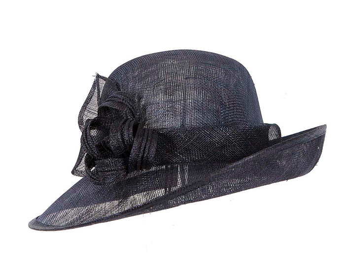 Navy cloche fashion hat by Max Alexander - Fascinators.com.au