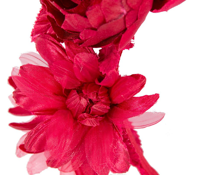 Elegant red flower headband by Max Alexander - Fascinators.com.au