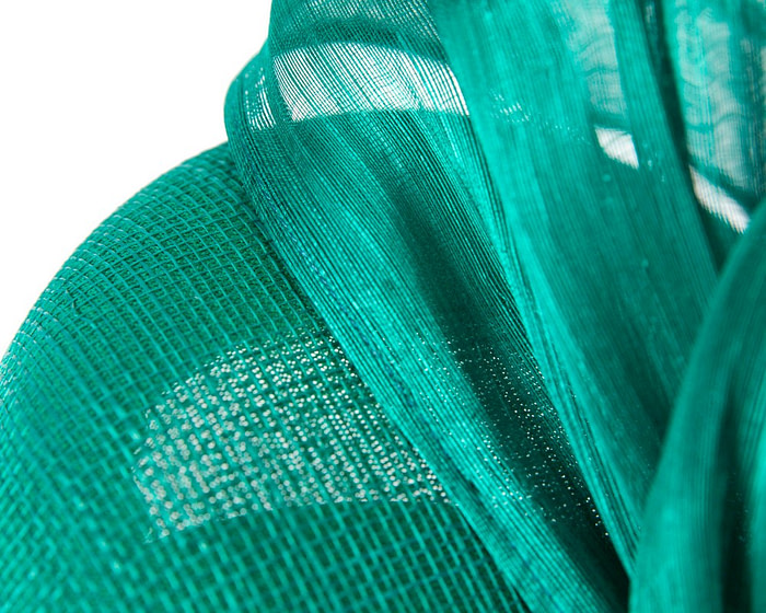 Teal Green pillbox silk abaca bow by Fillies Collection - Fascinators.com.au