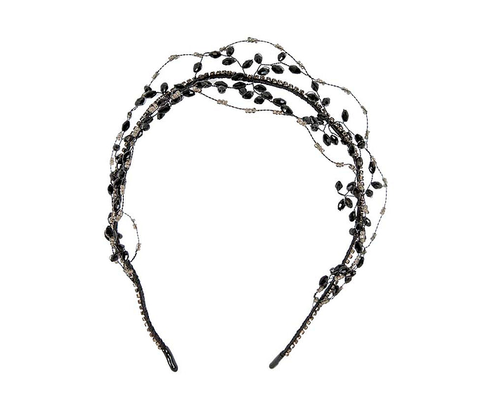 Black headband fascinator - Fascinators.com.au