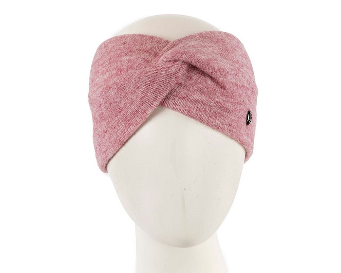 Pink European made woolen headband headscarf - Fascinators.com.au