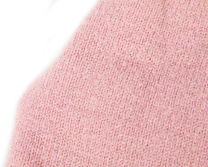 Pink warm wool beanie. Made in Europe - Fascinators.com.au