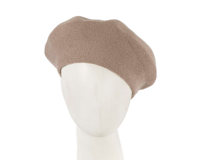 Classic warm beige wool beret. Made in Europe - Fascinators.com.au
