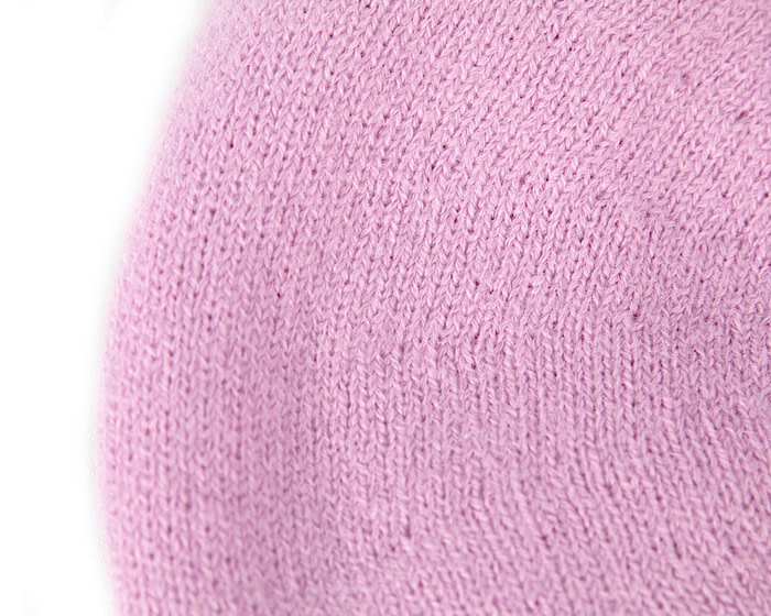 Classic warm pink wool beret. Made in Europe - Fascinators.com.au