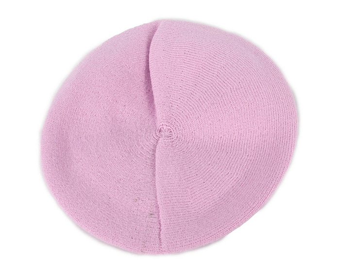 Classic warm pink wool beret. Made in Europe - Fascinators.com.au