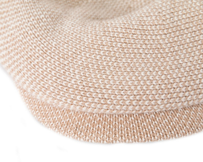 Classic warm beige wool beaked cap. Made in Europe - Fascinators.com.au