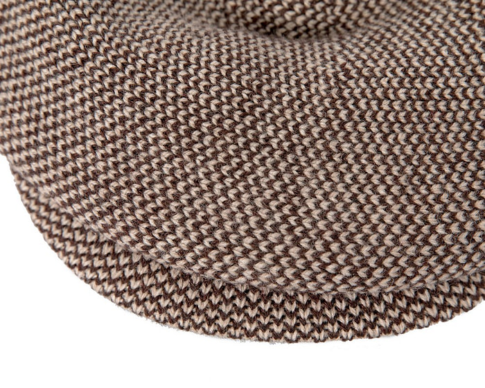 Classic warm brown wool beaked cap. Made in Europe - Fascinators.com.au