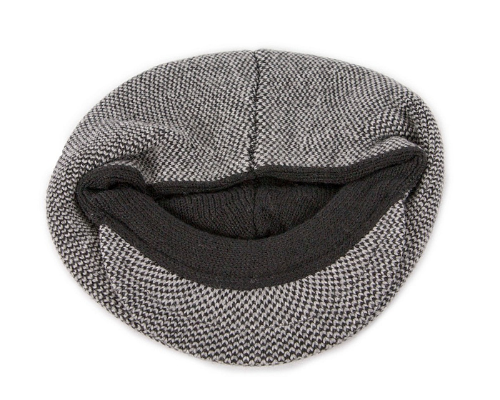 Classic warm grey wool beaked cap. Made in Europe - Fascinators.com.au