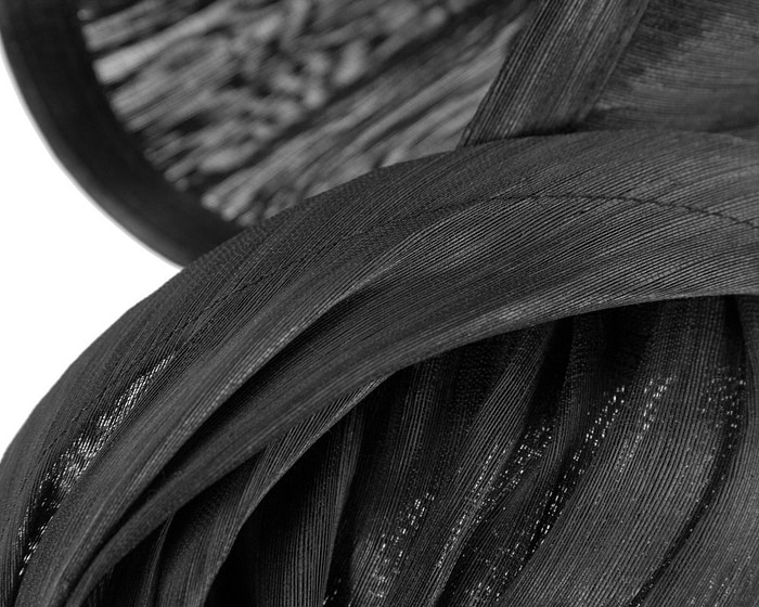 Black silk abaca fascinator by Fillies Collection - Fascinators.com.au
