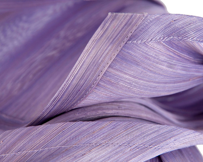 Lilac silk abaca fascinator by Fillies Collection - Fascinators.com.au