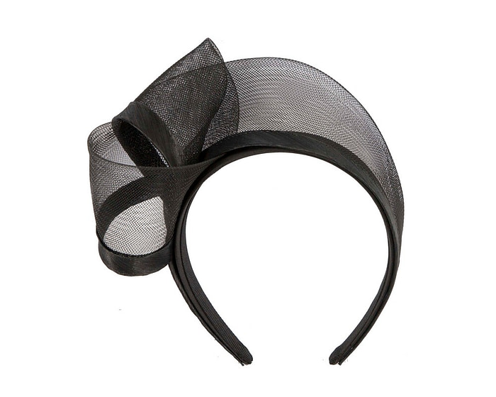 Black headband fascinator by Fillies Collection - Fascinators.com.au
