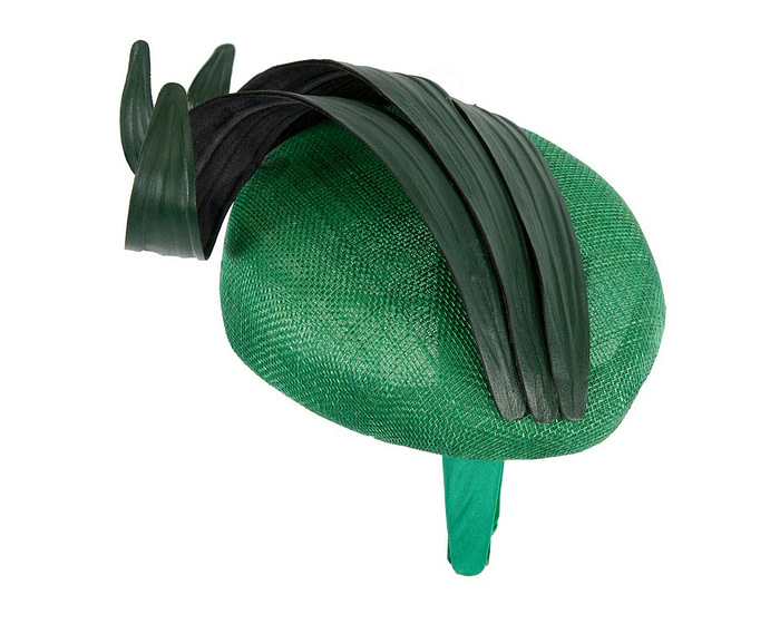 Green pillbox spring racing fascinator by Fillies Collection - Fascinators.com.au