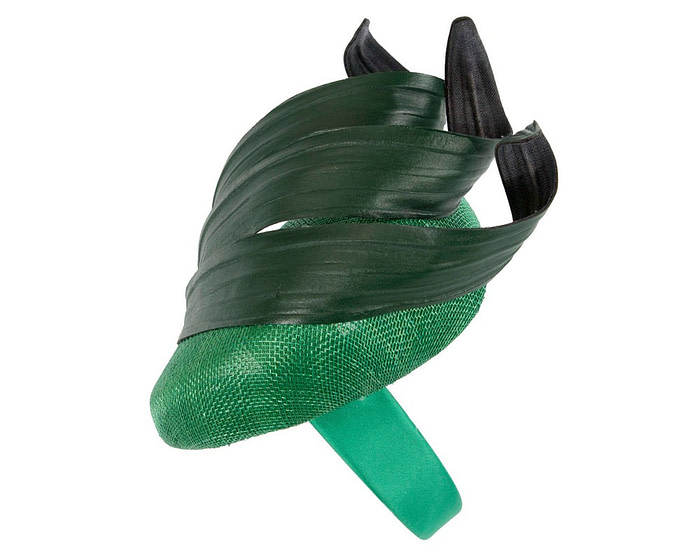 Green pillbox spring racing fascinator by Fillies Collection - Fascinators.com.au