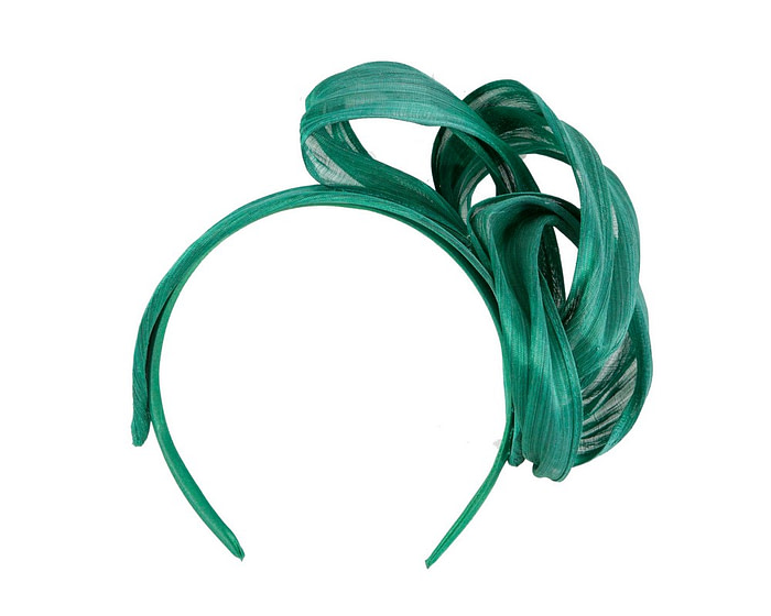 Green retro headband racing fascinator by Fillies Collection - Fascinators.com.au