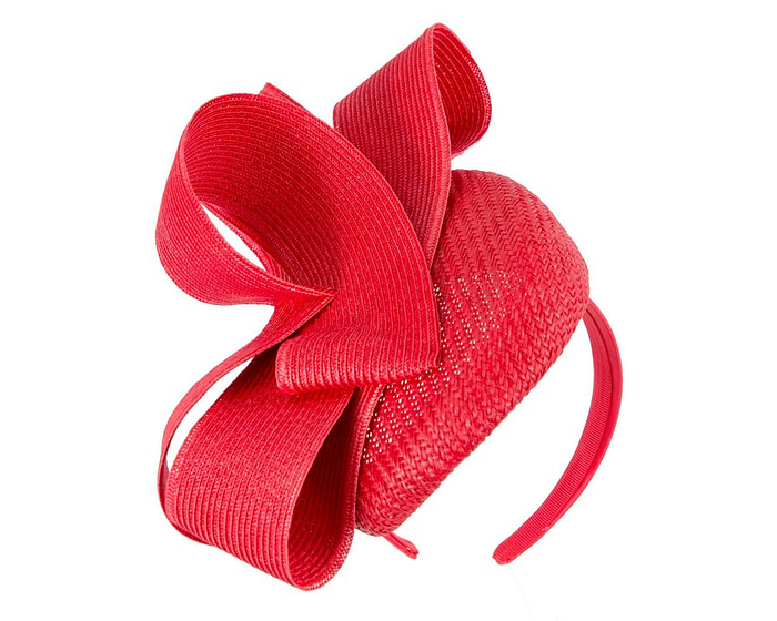 Bespoke red pillbox fascinator by Fillies Collection - Fascinators.com.au