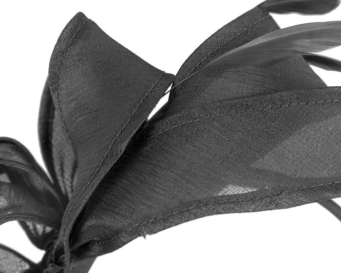 Small black organza headband by Max Alexander - Fascinators.com.au