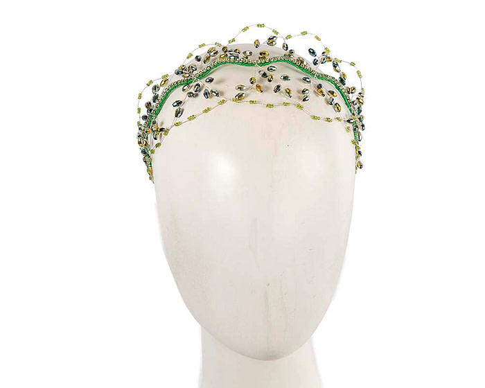 Green headband fascinator - Fascinators.com.au