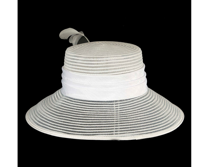 White spring racing hat - Fascinators.com.au