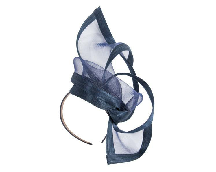 Bespoke Navy fascinator by Fillies Collection - Fascinators.com.au Bespoke Navy fascinator by Fillies Collection - Image 2