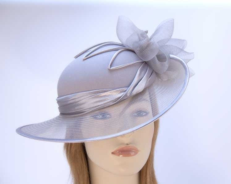 Grey Mother of the Bride hat