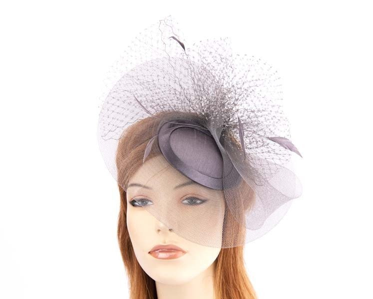 Charcoal mother of the bride hat