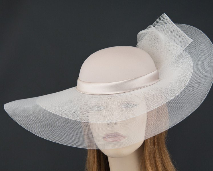 Nude fashion hat for Melbourne Cup races & special occasions S152NU