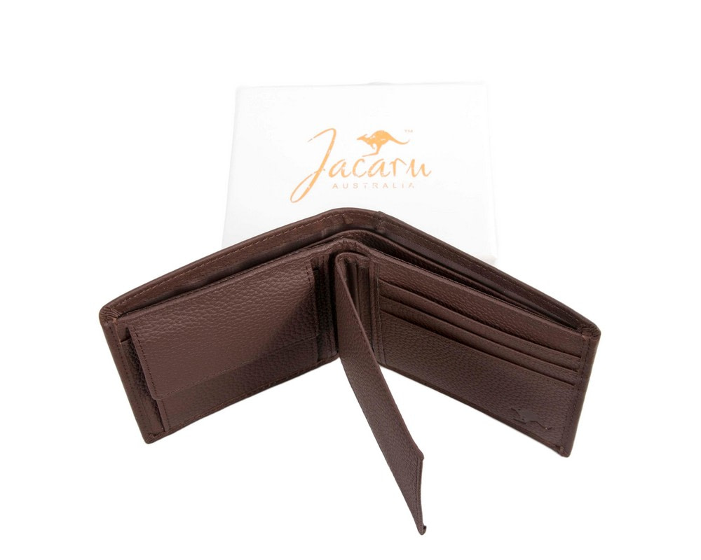Brown Kangaroo Leather Mens Wallet Two Fold - Hats From OZ Brown Kangaroo Leather Mens Wallet Two Fold - Image 5