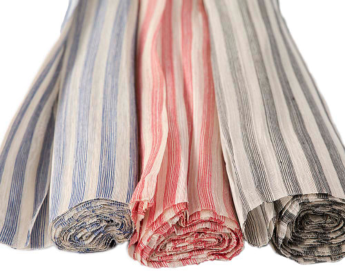 Craft & Millinery Supplies -- Trish Millinery- silk abaca stripe
