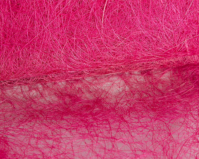 Craft & Millinery Supplies -- Trish Millinery- sinamay scrunched fuchsia