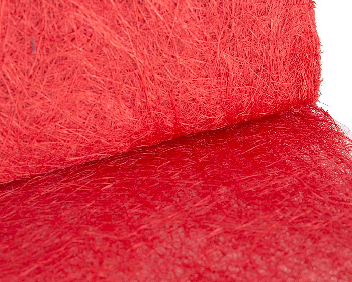 Craft & Millinery Supplies -- Trish Millinery- sinamay scrunched red