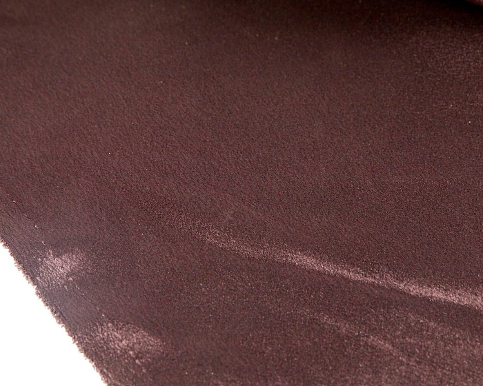 Craft & Millinery Supplies -- Trish Millinery- satine back crepe chocolate