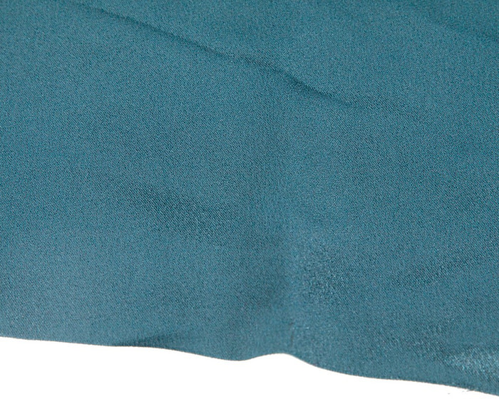 Craft & Millinery Supplies -- Trish Millinery- satine back crepe teal