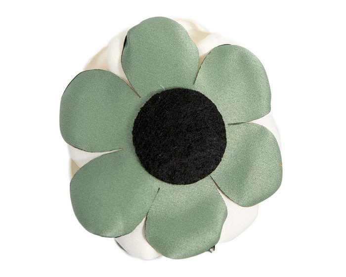 Craft & Millinery Supplies -- Trish Millinery- FL111 green cream back