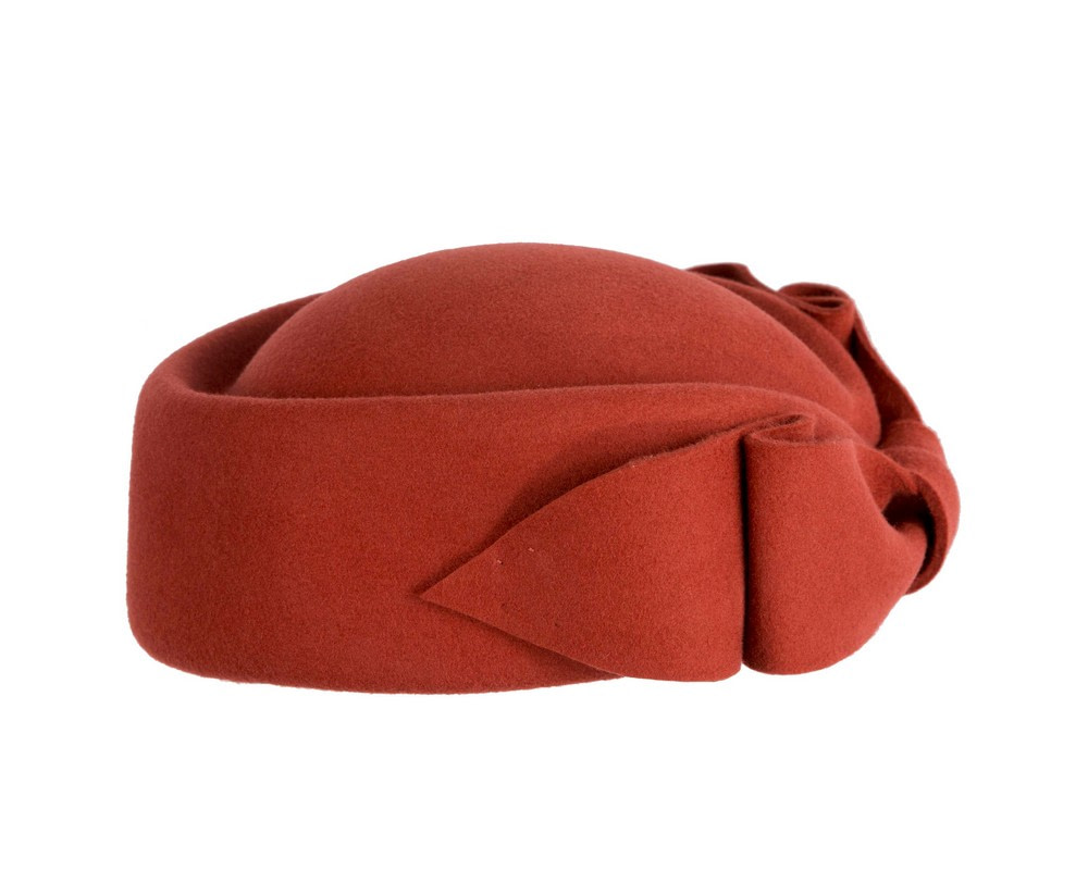 Rust Max Alexander Felt Pillbox Hat – Classic Winter Style - Hats From OZ Rust Max Alexander Felt Pillbox Hat – Classic Winter Style - Image 5